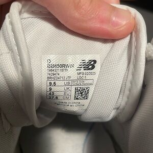 New Balance 650 triple white